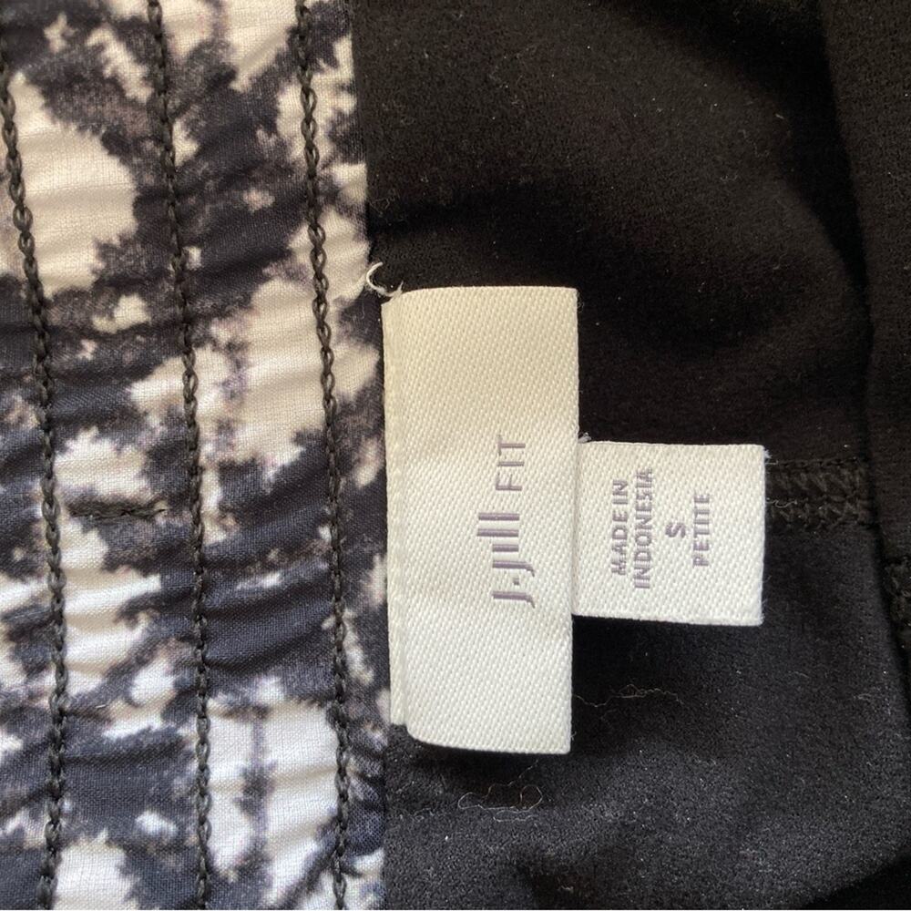 J.Jill Skirt Shorts Combination Skort Summer Active Wear Black/White Size SP - Picture 4 of 5